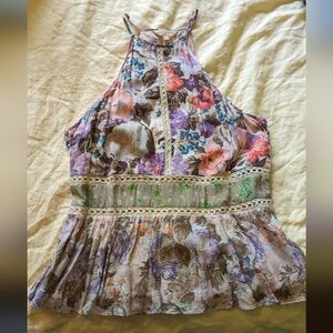 Adorable Rebecca Taylor flowered tanktop